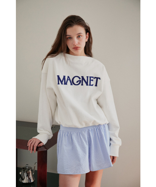 MAGNET ARCHIVE(マグネット アーカイブ)の「マグネットボートネックMTM(ホワイト)(スウェット・レディース・その他・FREE)」の4枚目の写真
