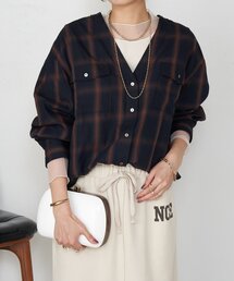 Jena espace merveilleux | 【好評につき再入荷！】オンブレーチェックダブルシャツ(シャツ/ブラウス)