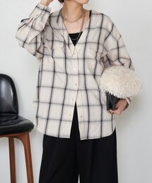 Jena espace merveilleux | 【好評につき再入荷！】オンブレーチェックダブルシャツ(シャツ/ブラウス)