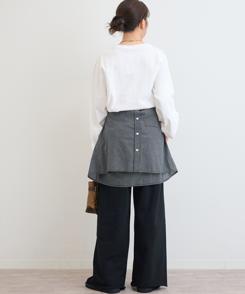 JOURNAL STANDARD relume（ジャーナルスタンダード　レリューム）の「《WEB限定追加》タックワイドイージースウェットパンツ（スウェットパンツ・レディース・ブラック/チャコールグレー・FREE）」の12枚目の写真