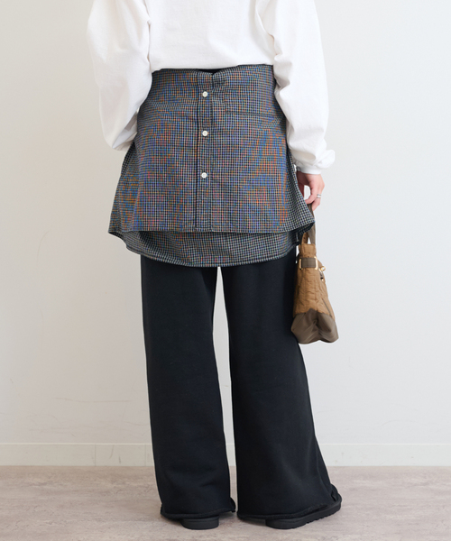 JOURNAL STANDARD relume（ジャーナルスタンダード　レリューム）の「《WEB限定追加》タックワイドイージースウェットパンツ（スウェットパンツ・レディース・ブラック/チャコールグレー・FREE）」の16枚目の写真