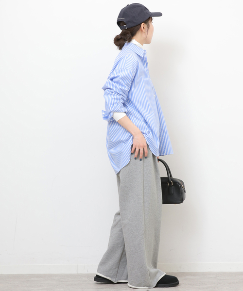 JOURNAL STANDARD relume（ジャーナルスタンダード　レリューム）の「《WEB限定追加》タックワイドイージースウェットパンツ（スウェットパンツ・レディース・ブラック/チャコールグレー・FREE）」の19枚目の写真