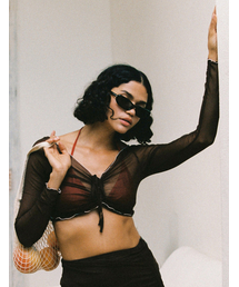 SURFEA（サーフィー）の「AMOUR TOP_BROWN（シャツ/ブラウス）」