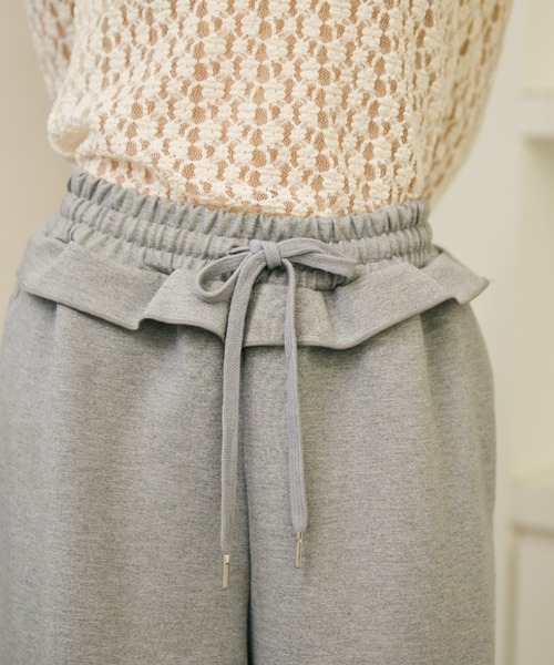 AIC.(エーアイシー)の「フリルデザインスウェットバレルパンツ(スウェットパンツ・レディース・ライトグレー/グレー・FREE)」の18枚目の写真