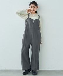 mil（ミル）の「【セットアップ対応】 バックシャン オールインワン サロペット【586121】（サロペット/オーバーオール）」
