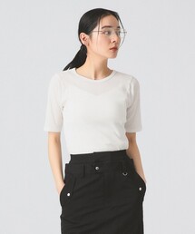 Ray BEAMS | バックスリット カーブ ヘムTシャツ(Tシャツ/カットソー)