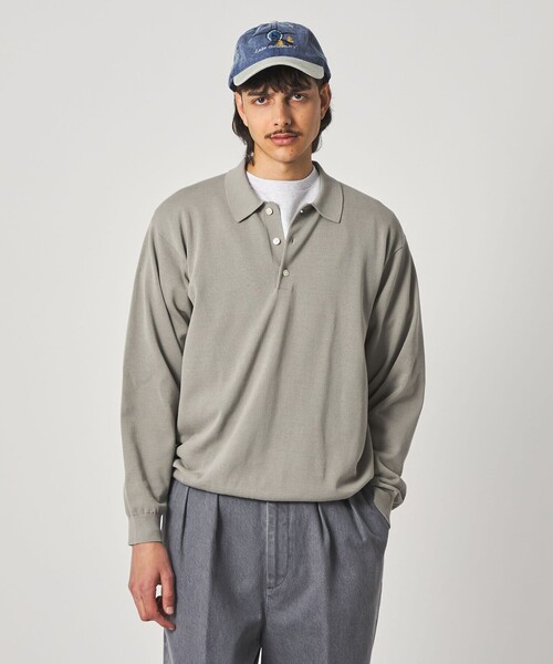 Steven Alan＞ ハイツイスト 3B ニットポロシャツ NARROW（ニット