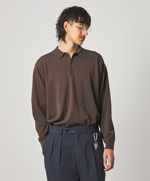 Steven Alan＞ ハイツイスト 3B ニットポロシャツ NARROW（ニット