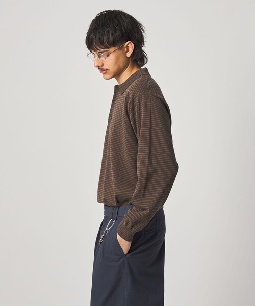 Steven Alan＞ ハイツイスト 3B ニットポロシャツ NARROW（ニット
