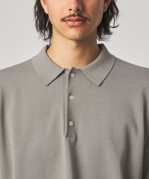 Steven Alan＞ ハイツイスト 3B ニットポロシャツ NARROW（ニット