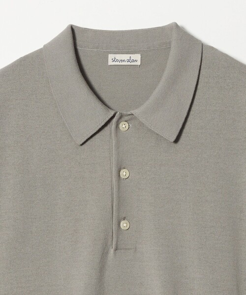 セール】＜Steven Alan＞ ハイツイスト 3B ニットポロシャツ NARROW