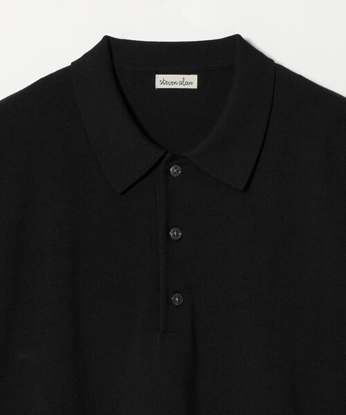 Steven Alan（スティーブンアラン）の「＜Steven Alan＞ ハイツイスト  3B ニットポロシャツ NARROW（ニット/セーター・メンズ・ブラック/その他1/ライトグレー・XL/L/M/S）」の7枚目の写真