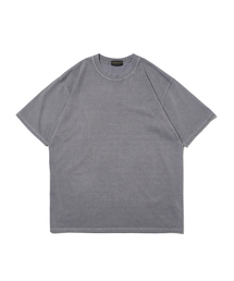 ベーシック無地ピグメント半袖Tシャツ（グレー）