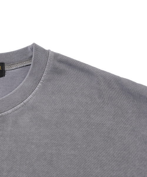 ANALOG MOOD(アナログムード)の「ベーシック無地ピグメント半袖Tシャツ(グレー)(Tシャツ/カットソー・レディース・その他・FREE)」の3枚目の写真