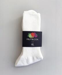 tk.TAKEO KIKUCHI（ティーケータケオキクチ）の「【別注】FRUIT OF THE LOOM ルーズフィットソックス（ソックス/靴下）」