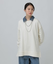 LEPSIM | 裏毛サイドZIPプルオーバー　639475(スウェット)