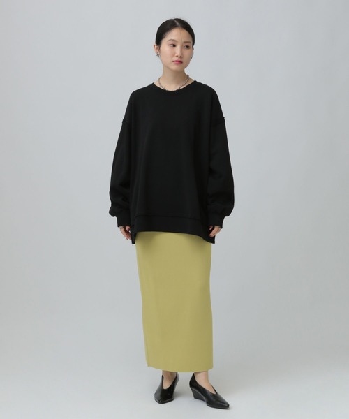 LEPSIM（レプシィム）の「裏毛サイドZIPプルオーバー　639475（スウェット・レディース・ライトグレー/オフホワイト/イエロー/ブラック・FREE）」の10枚目の写真