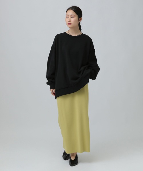 LEPSIM（レプシィム）の「裏毛サイドZIPプルオーバー　639475（スウェット・レディース・ライトグレー/オフホワイト/イエロー/ブラック・FREE）」の11枚目の写真