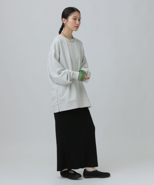 LEPSIM（レプシィム）の「裏毛サイドZIPプルオーバー　639475（スウェット・レディース・ライトグレー/オフホワイト/イエロー/ブラック・FREE）」の17枚目の写真