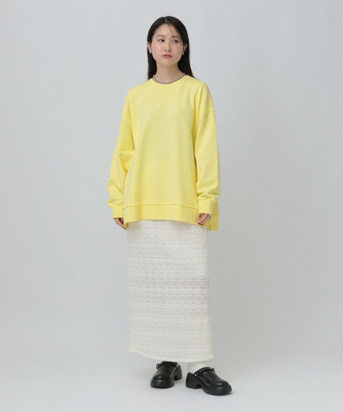 LEPSIM（レプシィム）の「裏毛サイドZIPプルオーバー　639475（スウェット・レディース・ライトグレー/オフホワイト/イエロー/ブラック・FREE）」の22枚目の写真