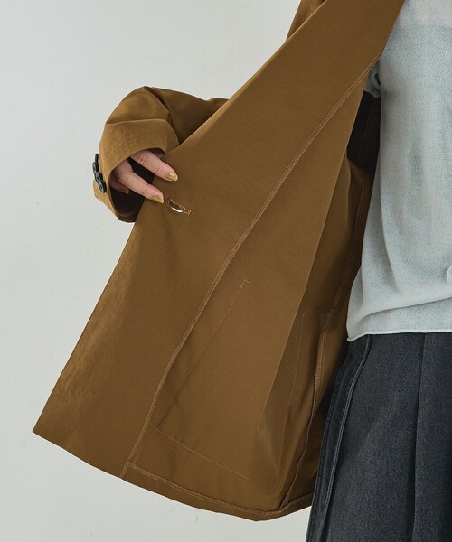 NOMINE(ノミネ)の「ワイド ジャケット(テーラードジャケット・レディース・キャメル/ブラック・M/L)」の21枚目の写真