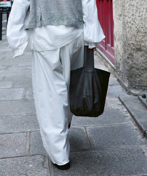 JOURNAL STANDARD LUXE(ジャーナルスタンダード ラックス)の「《追加》フェイクレザー サークルBAG-M(エコバッグ/サブバッグ・レディース・ブラック/ブラウン・FREE)」の10枚目の写真