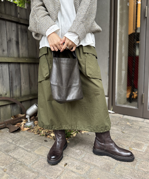 JOURNAL STANDARD LUXE(ジャーナルスタンダード ラックス)の「《追加》フェイクレザー サークルBAG-M(エコバッグ/サブバッグ・レディース・ブラック/ブラウン・FREE)」の14枚目の写真