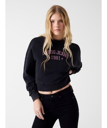 GUESS JEANS | GUESS JEANS Drop Shoulder Emb Cropped Crew(スウェット)