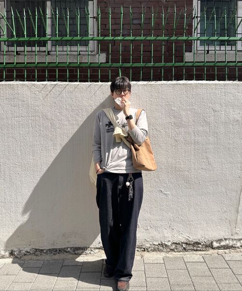 mydeepbluememories(マイディープブルーメモリーズ)の「SYMBOL GRAPHIC LONG SLEEVE(GREY)(Tシャツ/カットソー・レディース・グレー・LARGE/SMALL)」の5枚目の写真