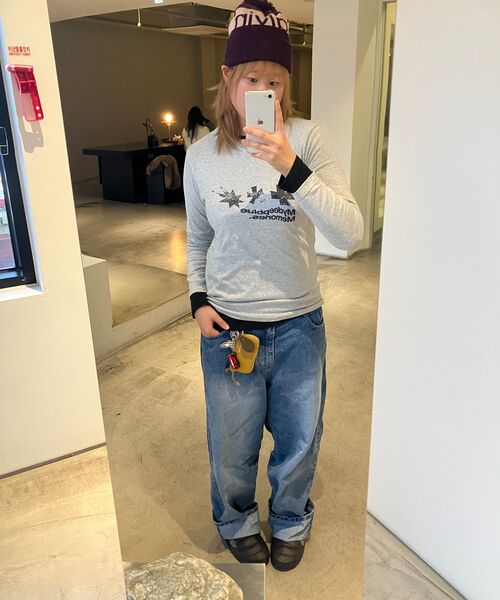 mydeepbluememories(マイディープブルーメモリーズ)の「SYMBOL GRAPHIC LONG SLEEVE(GREY)(Tシャツ/カットソー・レディース・グレー・LARGE/SMALL)」の10枚目の写真