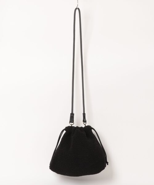 BILLABONG（ビラボン）の「【BILLABONG/ビラボン】BOA SHOULDER BAG/もこもこボア巾着(きんちゃく)バッグ（ショルダーバッグ・レディース・ブラック/レオパード・FREE）」の10枚目の写真