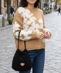 N.s（エヌドットエス）の「【BILLABONG/ビラボン】BOA SHOULDER BAG/もこもこボア巾着(きんちゃく)バッグ（ショルダーバッグ）」