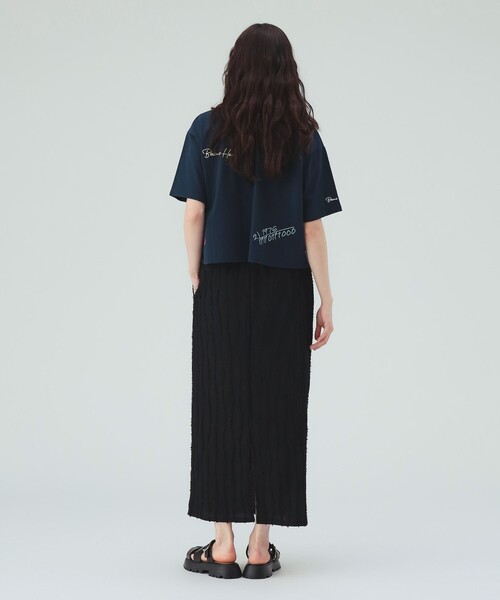 BEAMS HEART(ビームスハート)の「ロゴ 刺繍 Tシャツ(Tシャツ/カットソー・レディース・ネイビー/グリーン/オフホワイト・FREE)」の7枚目の写真
