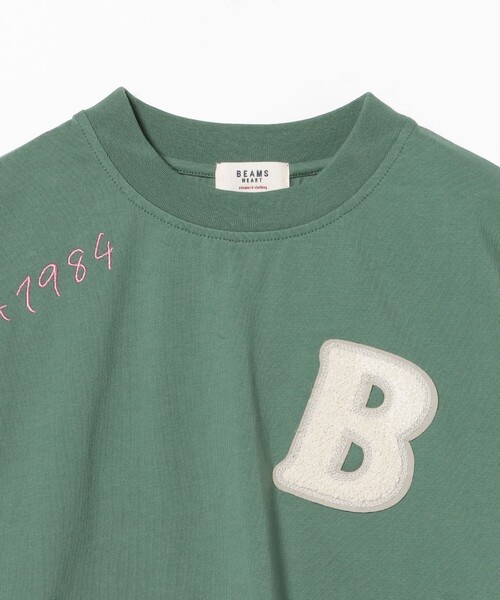 BEAMS HEART(ビームスハート)の「ロゴ 刺繍 Tシャツ(Tシャツ/カットソー・レディース・ネイビー/グリーン/オフホワイト・FREE)」の15枚目の写真