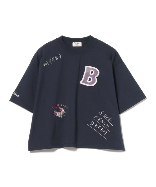 BEAMS HEART(ビームスハート)の「ロゴ 刺繍 Tシャツ(Tシャツ/カットソー・レディース・ネイビー/グリーン/オフホワイト・FREE)」の20枚目の写真