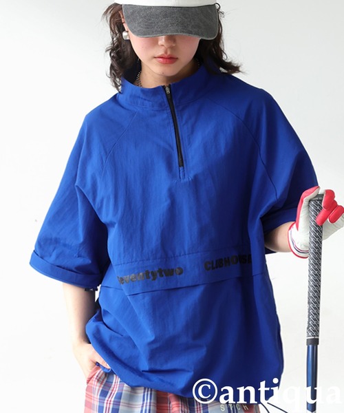 antiqua(アンティカ)の「【STCH】 スタンドネック 2WAY トップス(その他トップス・レディース・ブルー/カーキ/ブラック・ML/LXL)」の3枚目の写真