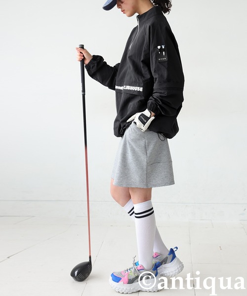 antiqua(アンティカ)の「【STCH】 スタンドネック 2WAY トップス(その他トップス・レディース・ブルー/カーキ/ブラック・ML/LXL)」の5枚目の写真