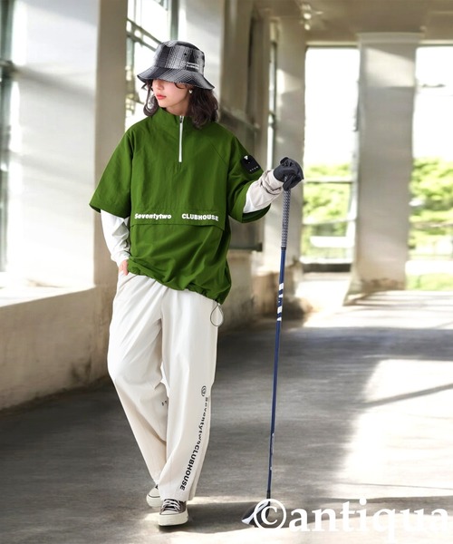 antiqua(アンティカ)の「【STCH】 スタンドネック 2WAY トップス(その他トップス・レディース・ブルー/カーキ/ブラック・ML/LXL)」の11枚目の写真
