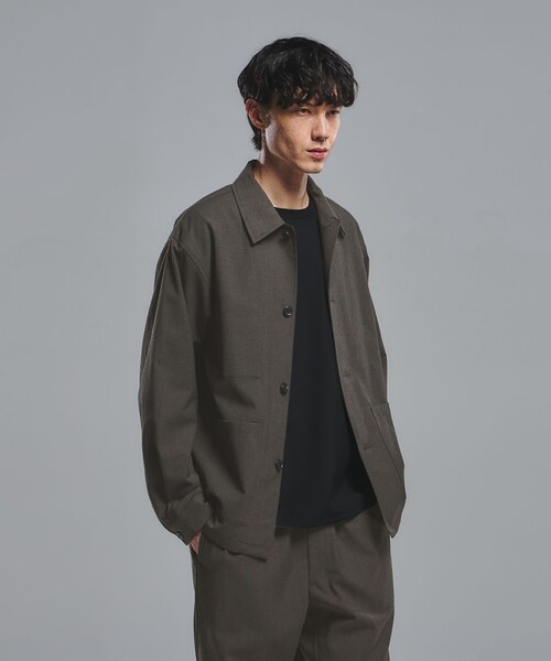 green label relaxing（グリーンレーベルリラクシング）の「テック カルゼ カバーオール ジャケット -ストレッチ-（カバーオール・メンズ・ダークグレー/ネイビー/オリーブ・XL/L/M/S）」の2枚目の写真