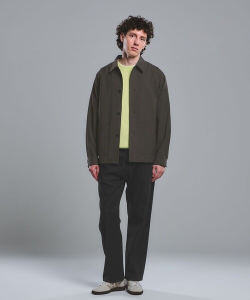green label relaxing（グリーンレーベルリラクシング）の「テック カルゼ カバーオール ジャケット -ストレッチ-（カバーオール・メンズ・ダークグレー/ネイビー/オリーブ・XL/L/M/S）」の4枚目の写真