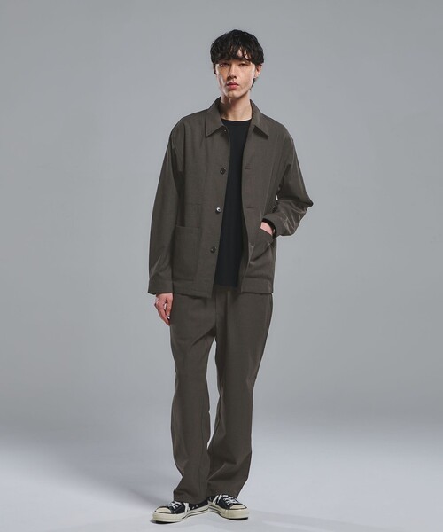 green label relaxing（グリーンレーベルリラクシング）の「テック カルゼ カバーオール ジャケット -ストレッチ-（カバーオール・メンズ・ダークグレー/ネイビー/オリーブ・XL/L/M/S）」の5枚目の写真