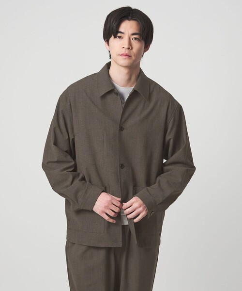 green label relaxing（グリーンレーベルリラクシング）の「テック カルゼ カバーオール ジャケット -ストレッチ-（カバーオール・メンズ・ダークグレー/ネイビー/オリーブ・XL/L/M/S）」の9枚目の写真