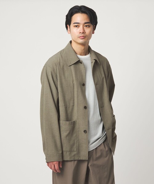 green label relaxing（グリーンレーベルリラクシング）の「テック カルゼ カバーオール ジャケット -ストレッチ-（カバーオール・メンズ・ダークグレー/ネイビー/オリーブ・XL/L/M/S）」の10枚目の写真