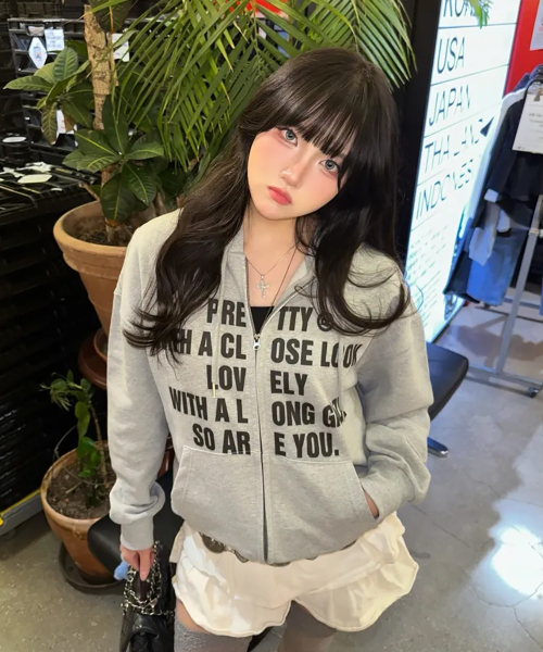COSO(コソ)の「ウィズユー コソ 2ウェイ フードジップアップ(GREY)(パーカー・レディース・グレー・2/1)」の1枚目の写真