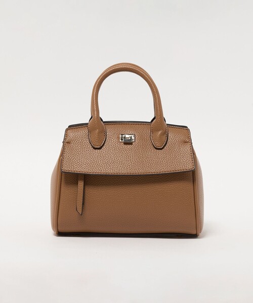 green label relaxing（グリーンレーベルリラクシング）の「2WAY 金具 ミニボストンバッグ（ボストンバッグ・レディース・ナチュラル/ブラック/ブラウン系・FREE）」の5枚目の写真