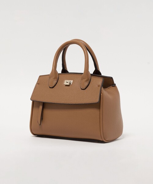 green label relaxing（グリーンレーベルリラクシング）の「2WAY 金具 ミニボストンバッグ（ボストンバッグ・レディース・ナチュラル/ブラック/ブラウン系・FREE）」の9枚目の写真