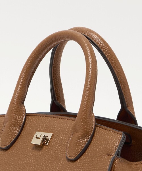 green label relaxing（グリーンレーベルリラクシング）の「2WAY 金具 ミニボストンバッグ（ボストンバッグ・レディース・ナチュラル/ブラック/ブラウン系・FREE）」の10枚目の写真