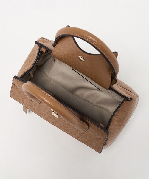 green label relaxing（グリーンレーベルリラクシング）の「2WAY 金具 ミニボストンバッグ（ボストンバッグ・レディース・ナチュラル/ブラック/ブラウン系・FREE）」の13枚目の写真