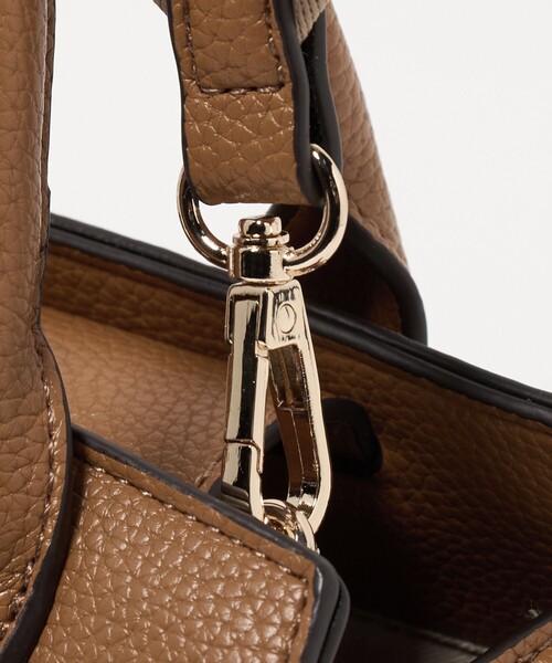 green label relaxing（グリーンレーベルリラクシング）の「2WAY 金具 ミニボストンバッグ（ボストンバッグ・レディース・ナチュラル/ブラック/ブラウン系・FREE）」の16枚目の写真