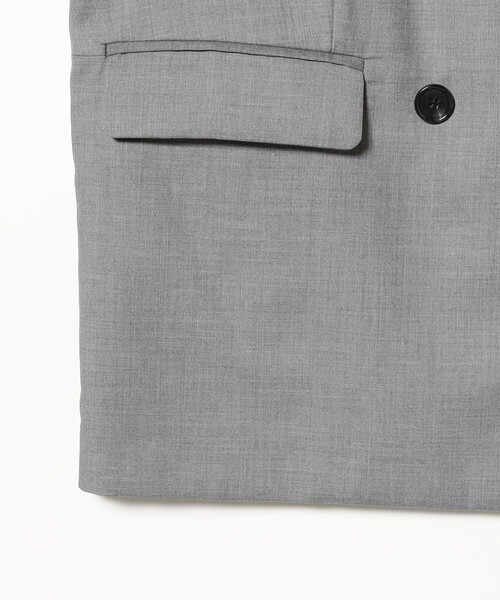 Ray BEAMS(レイビームス)の「4ボタン ダブル ハーフスリーブ ジャケット 26SS(テーラードジャケット・レディース・グレー/ブラック・0/1)」の14枚目の写真